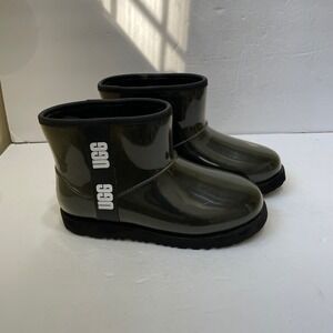 UGG CLASSIC CLEAR MINI BOOTS IN BLACK